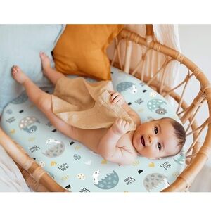 GRSSDER Stretchy Ultra Soft Fitted Bassinet Sheet